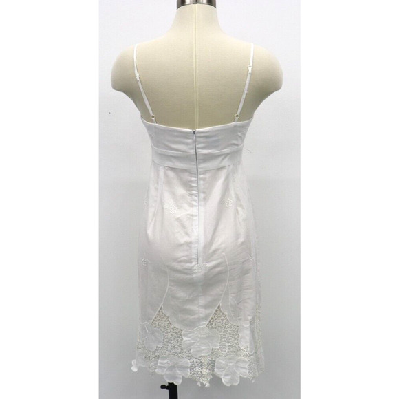 MUSE SIZE 4/WHITE BEACH PORTRAIT Cotton dress Beachy Wedding Graduation Shower - Picture 4 of 8